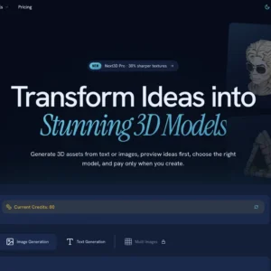 Next3D : Transform ideas into stunning 3D models